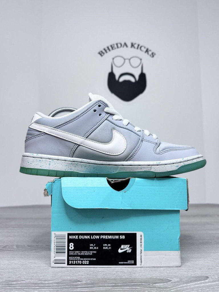 Size 8 - Nike SB Dunk Low “Marty McFly” (313170-022) Wolf Grey White Preowned