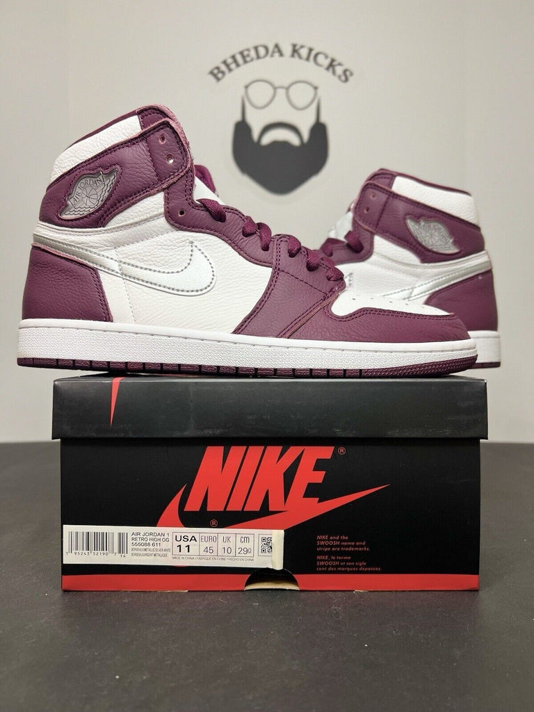 Nike Air Jordan 1 Retro High OG Bordeaux 555088-611 Preowned Men’s Size 11