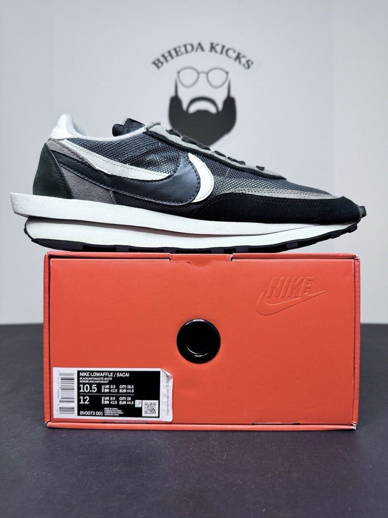 Nike LDWaffle x Sacai Black 2019 BV0073-001 Preowned Og Authentic Men Size 10.5