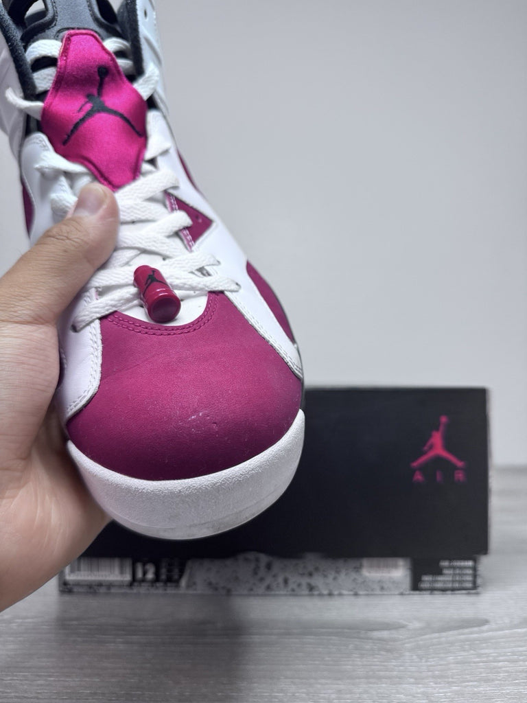 Size 12 - Air Jordan 6 Retro 2014 Carmine 384664-160 Preowned Authentic