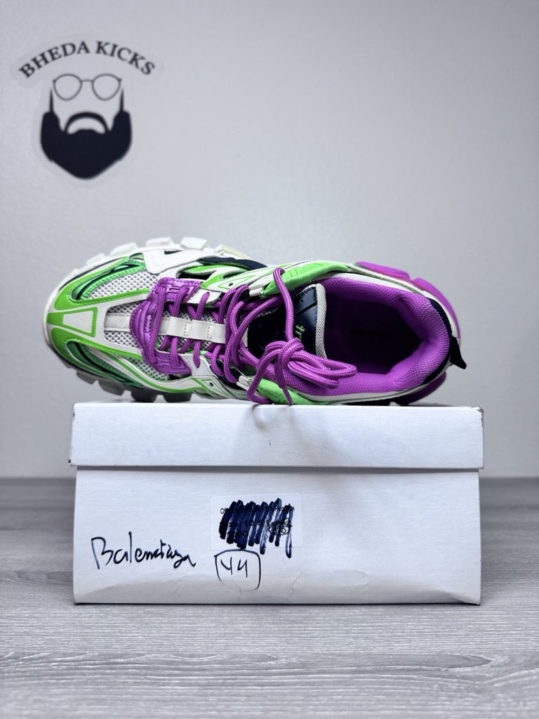 Size 44 EU/11 US  - Balenciaga Runner Sneaker Green Pink Beige Preowned