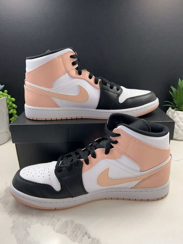 AIR JORDAN 1 MID CRIMSON TINT TOE 554724-133 Size 11.5