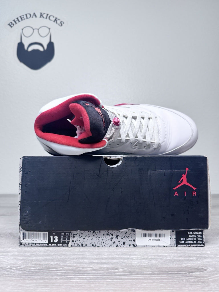Size 13 - Nike Air Jordan 5 Retro Fire Red 2013 136027-120 Preowned Rare