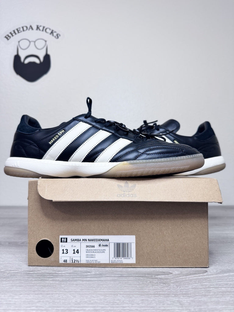 Size 13 - Adidas Samba MN Naked x Maha Core Black White IH3566 Shoes Sneakers