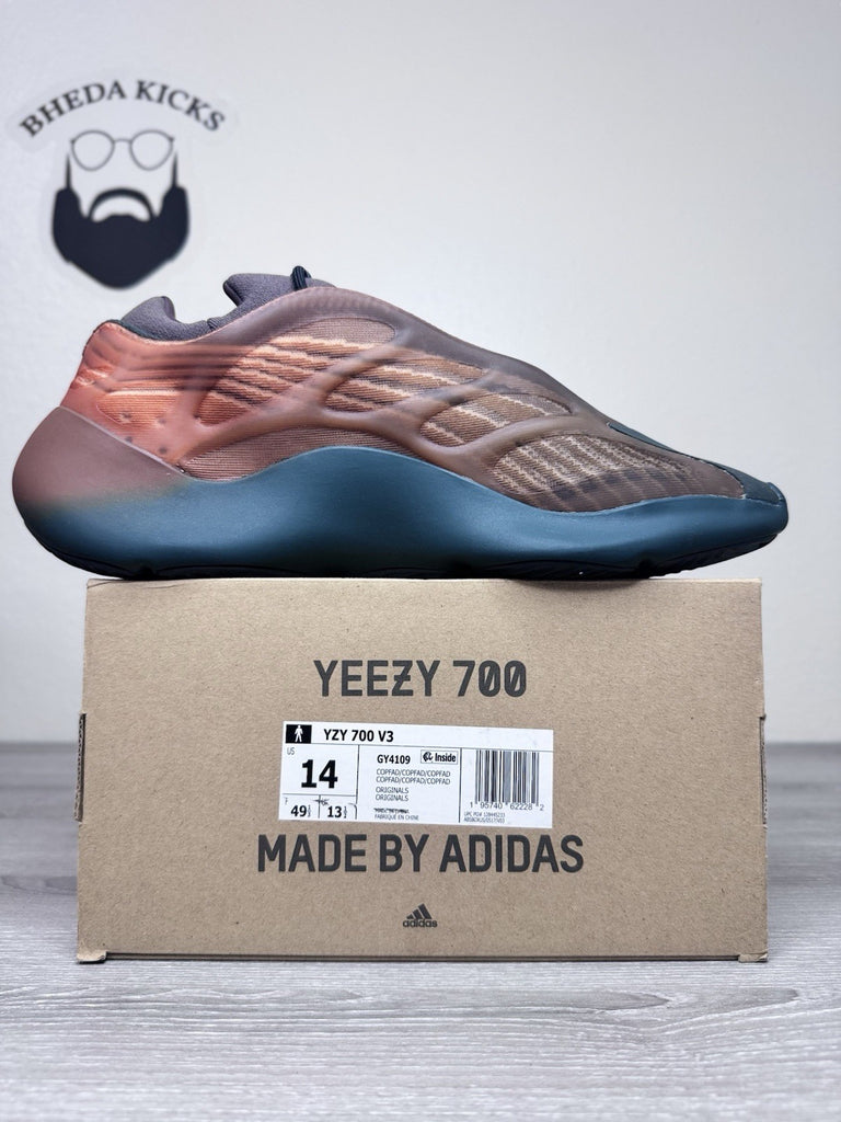 Size 14 - Adidas Yeezy 700 V3 Copper Fade Mens Orange GY4109 Kayne West