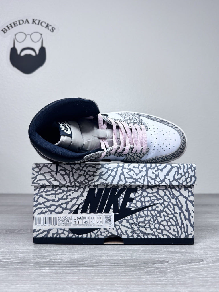 Size 11 - Nike Air Jordan 1 Retro High White Cement DZ5485-052 Tech Grey