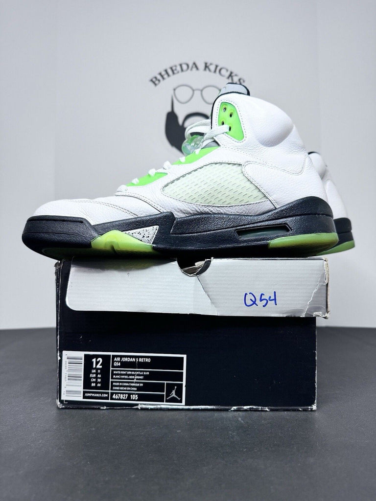 Air Jordan 5 Retro Quai 54 White 2011 467827-105 Preowned Rare Men’s Size 12