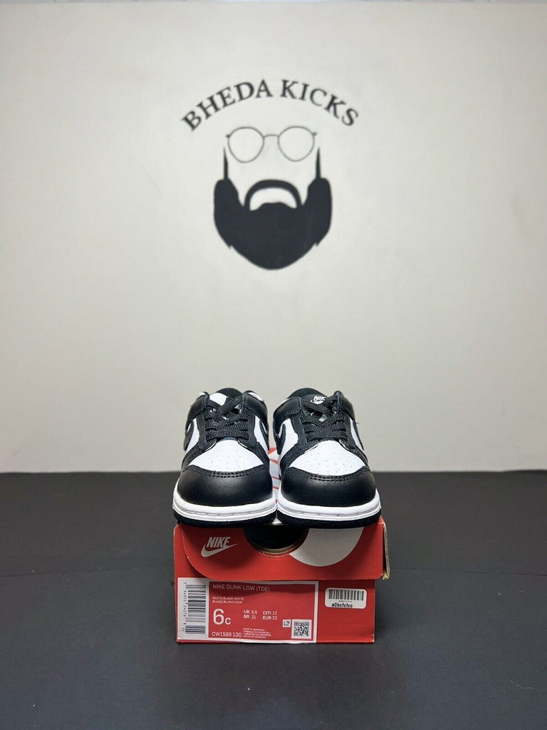 Nike dunk low panda ps/TD black/white CW1589-100/CW1588-100 Size 6c NEW DUNK