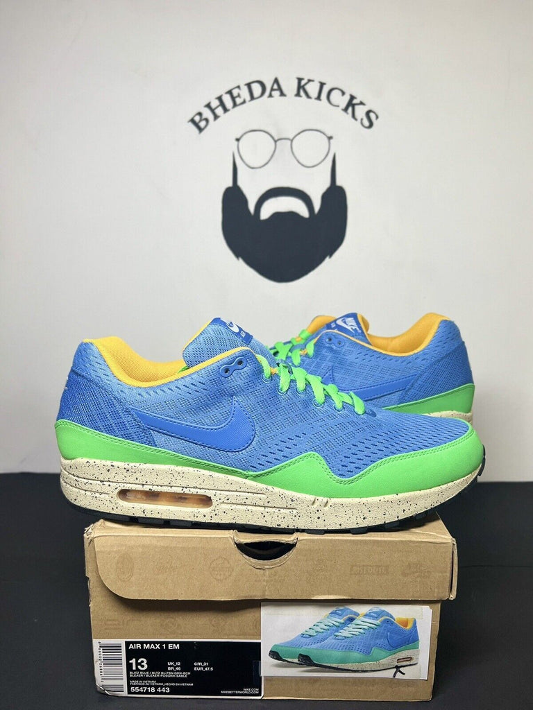 Nike Air Max 1 EM Beaches Of Rio 2013 13 Supreme DQM Vintage Retro Og Rare Clean