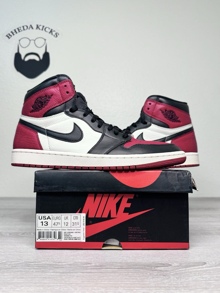 Size 13 - Jordan 1 Retro OG High Bred Toe 555088-610 Authentic Preowned