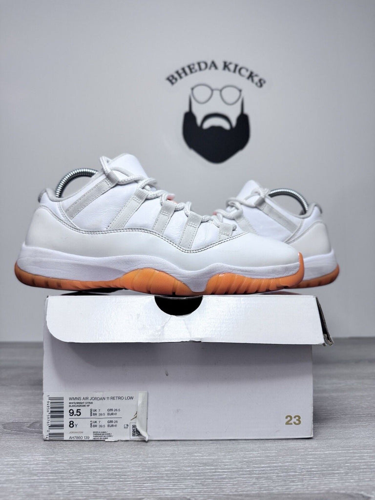 Size 9.5W/8 Men’s -  Air Jordan 11 Retro Low Citrus Preowned AH7860-139