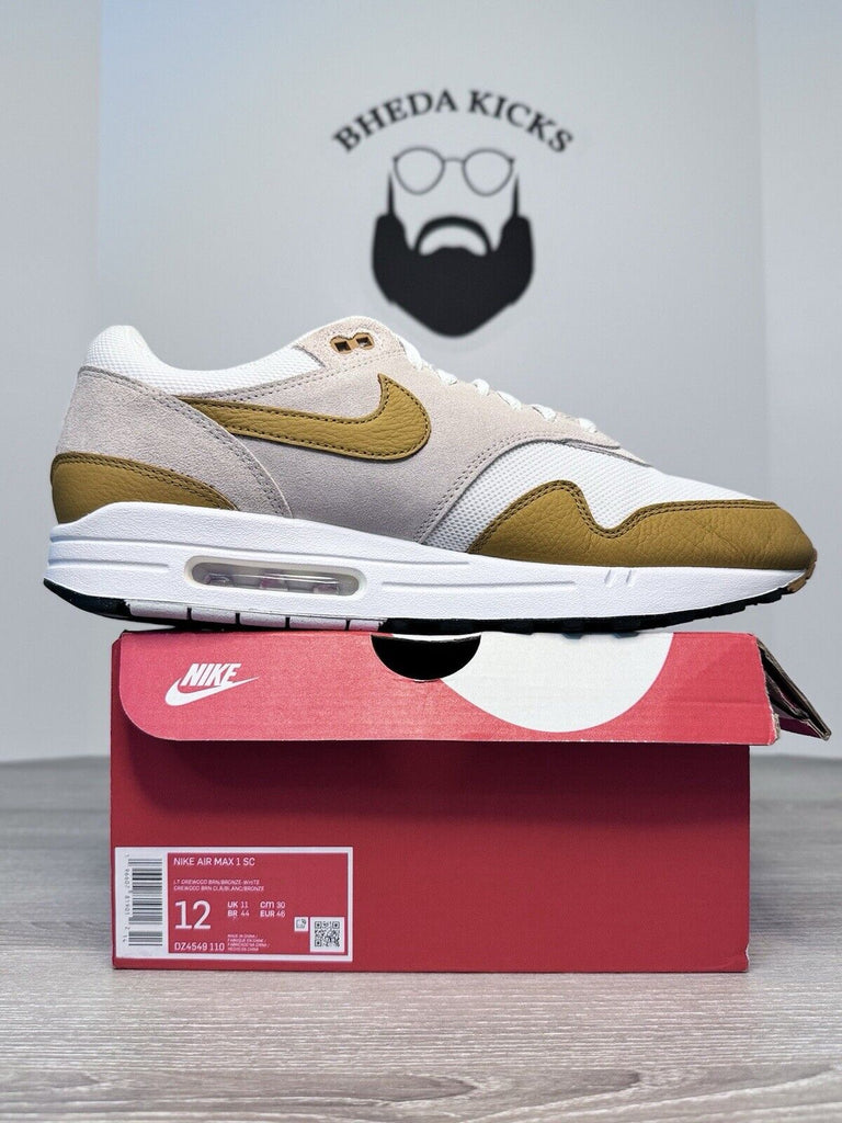 Size 12 - Nike Air Max 1 SC DZ4549-110 Bronze Men’s Worn Once Authentic