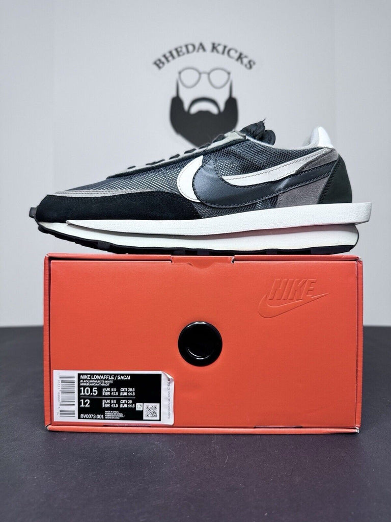 Nike LDWaffle x Sacai Black 2019 BV0073-001 Preowned Og Authentic Men Size 10.5