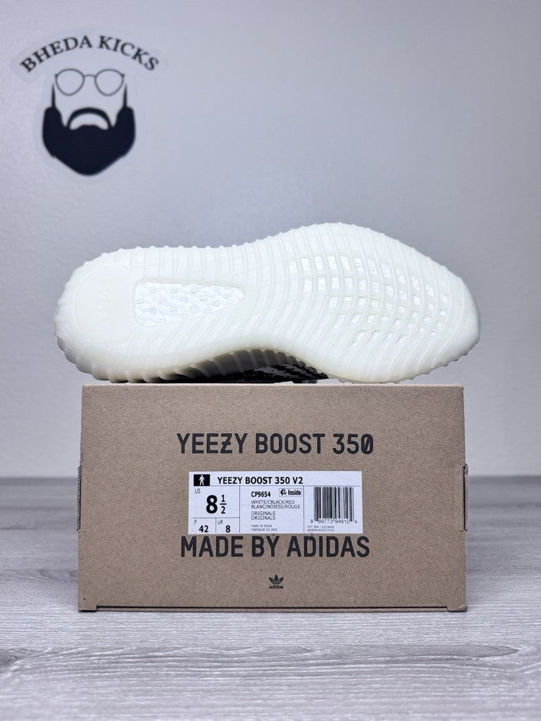 Size 8.5 - adidas Yeezy Boost 350 V2 Low Zebra CP9654 Brand New