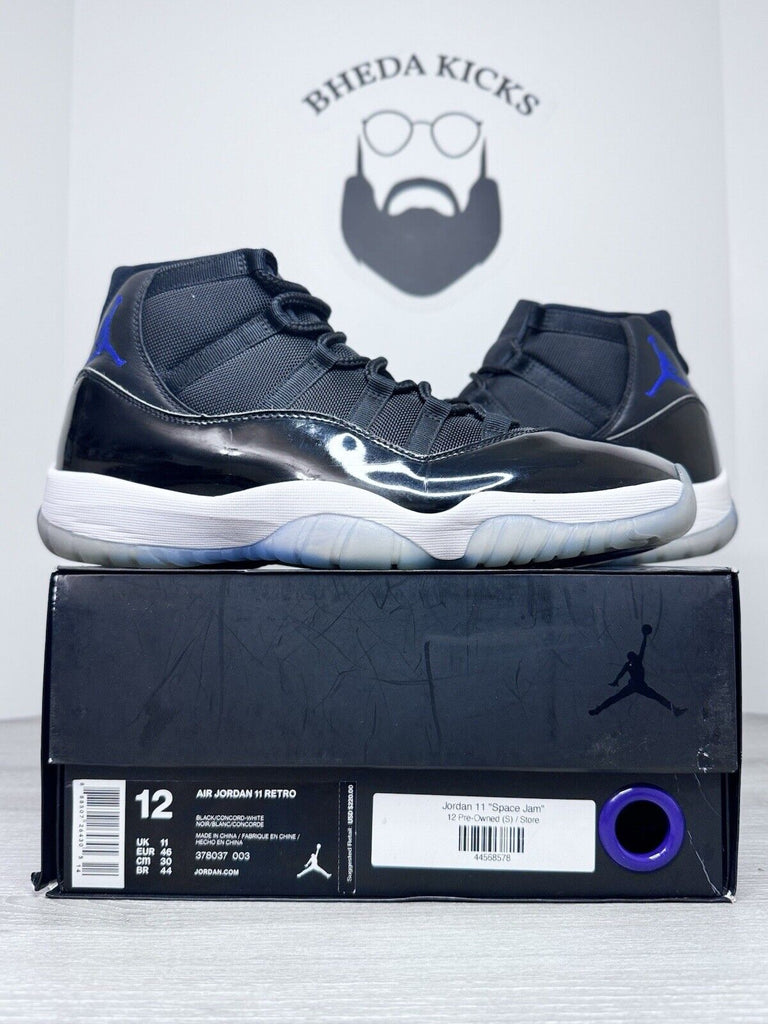 Size 12 - Jordan 11 Retro Space Jam (2016) 378037-003 Preowned Authentic