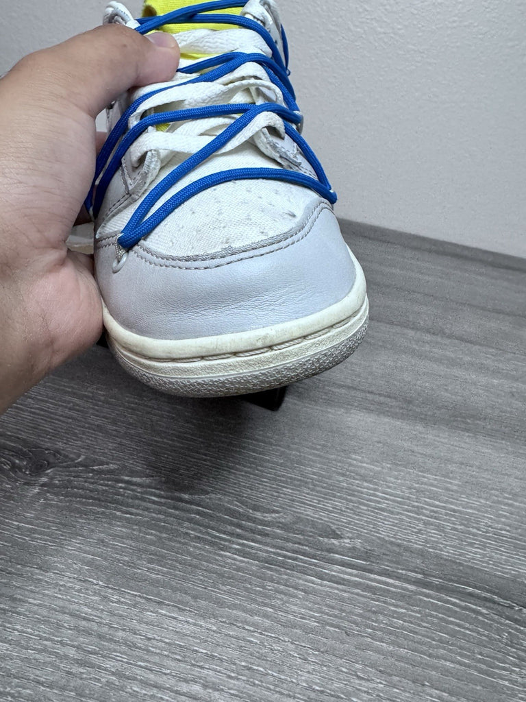 Size 7.5 - Nike Dunk Low Off White Lot 10 DM1602-112 OG Retro Clean Preowned