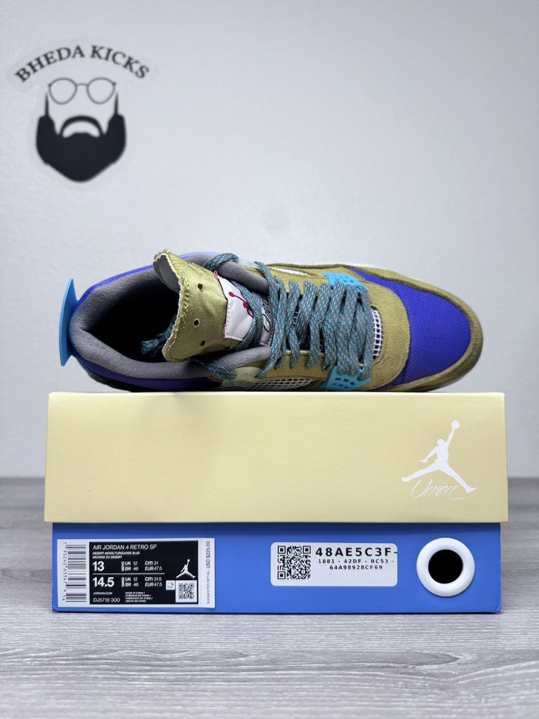 Size 13 - Air Jordan 4 Retro Union LA Desert Moss DJ5718-300 Preowned Authentic