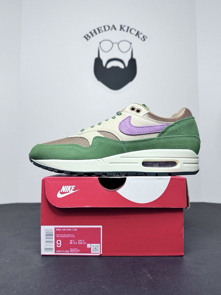 NEW DS Nike Air Max 1 SH Treeline Light Bordeax Green DR9773-30 Men’s Size 9