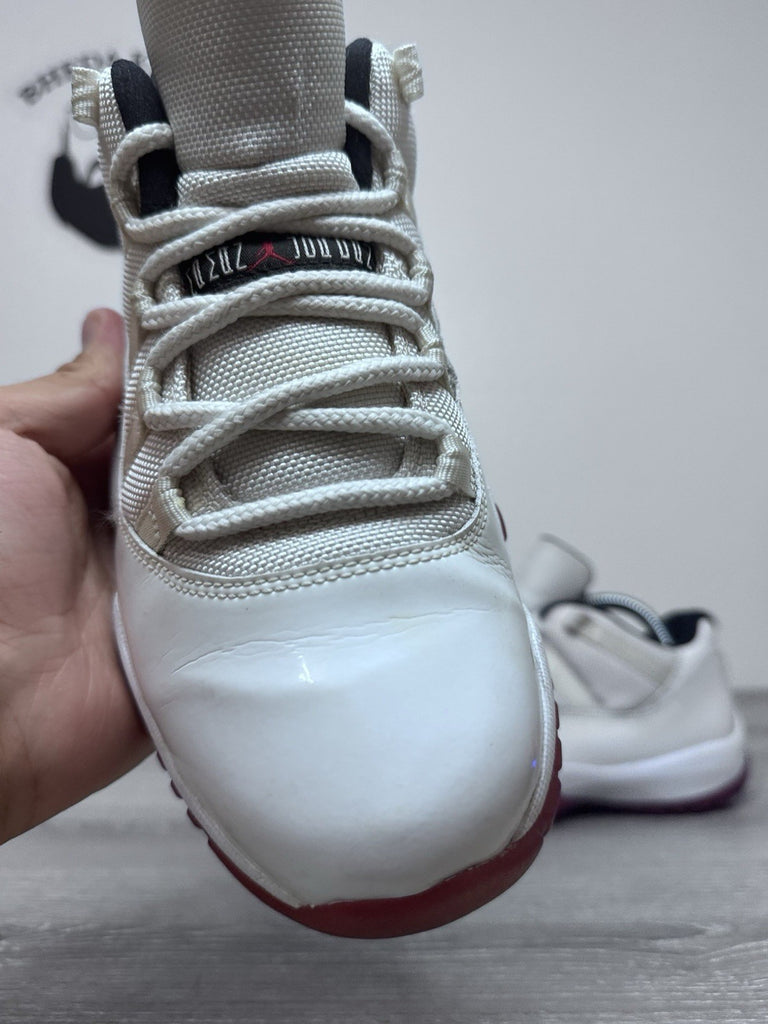 Size 8 - Nike Air Jordan 11 Retro Low Cherry Bottom 2012 528895-101 Red White