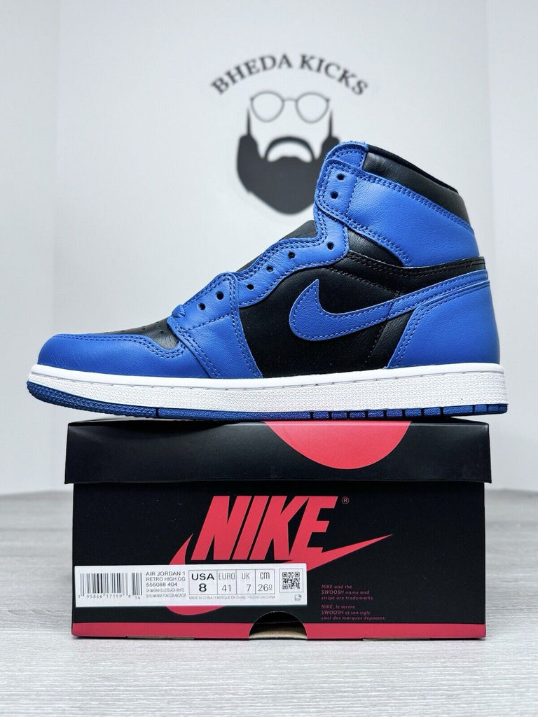 Size 8 - Nike Air Jordan 1 Retro High OG (555088-404) Dark Marina Blue NEW DS