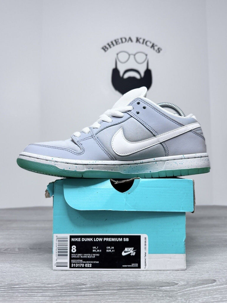 Size 8 - Nike SB Dunk Low “Marty McFly” (313170-022) Wolf Grey White Preowned