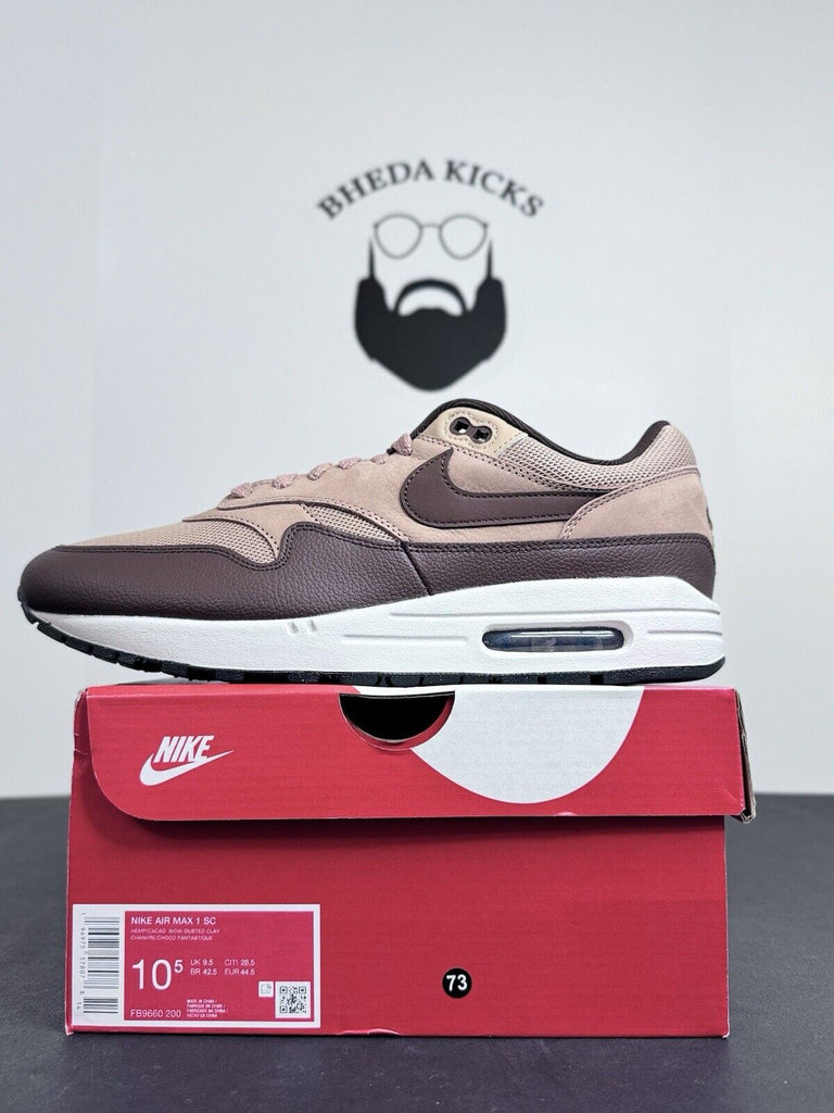 NEW DS Nike Air Max 1 SC Cacao Wow Hemp Brown FB9660-200 Men’s Size 11