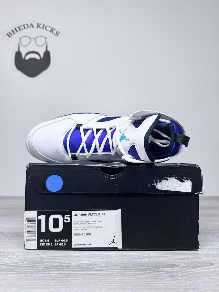 Size 10.5 - Nike Air Jordan Flight Club '91-555475-108 Men White Basketball NEW