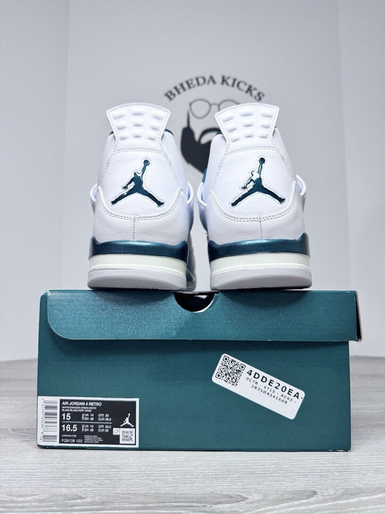 Size 15 - Air Jordan 4 Retro Oxidized Green FQ8138-103 Authentic NEW DS