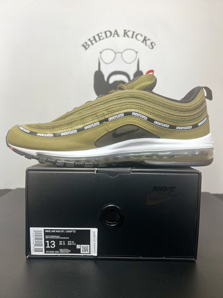 Nike Air Max 97 Undefeated Black Militia Green 2020 DC4830-300 Size 13 Preowned