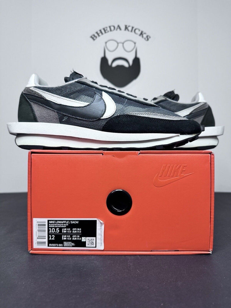 Nike LDWaffle x Sacai Black 2019 BV0073-001 Preowned Og Authentic Men Size 10.5