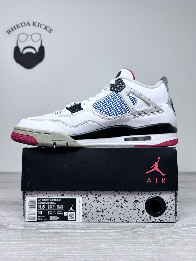 Size 11.5 - Jordan 4 Retro SE Mid What The 4 Mens White CI1184-146 Preowned