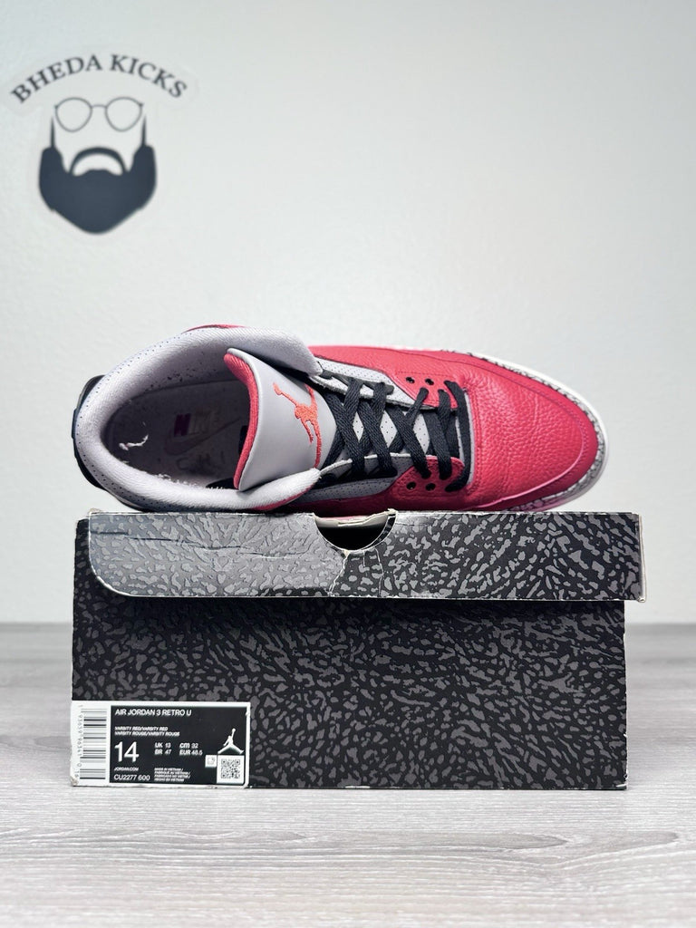 Size 14 - Jordan 3 Unite CHI Exclusive 2020 CU2277-600 Preowned Rare Authentic