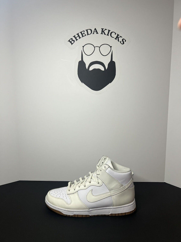 Nike Dunk High Sail Gum White Leather Women's Sneakers DD1869-109 Size 10.5W