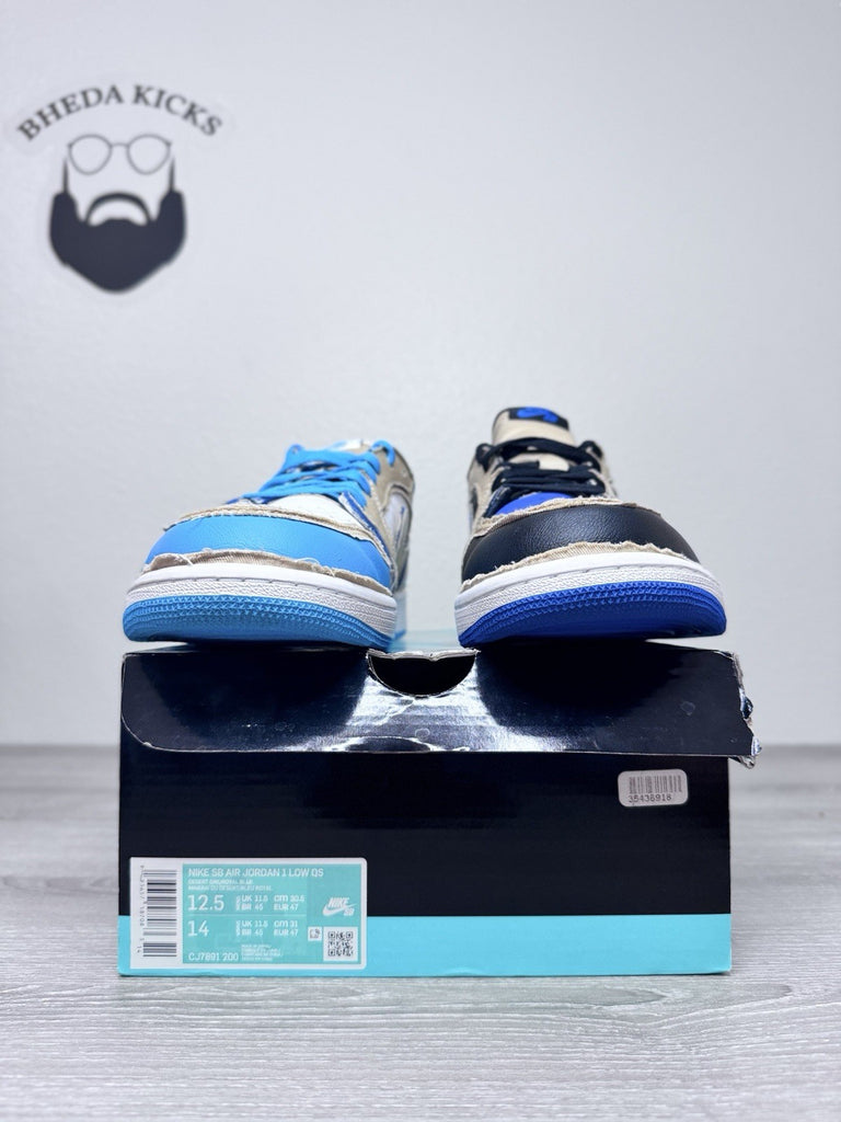 Size 12.5 - Air Jordan 1 Low x Nike SB Mountain Desert Ore Sneakers CJ7891-200