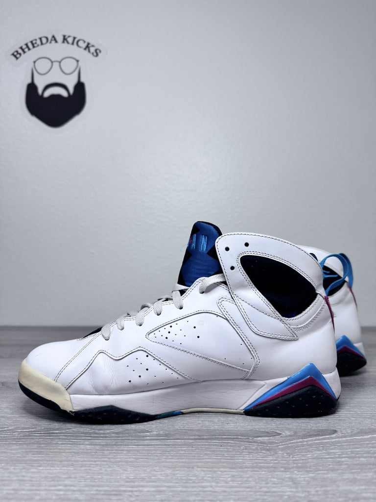 Size 11.5 - Nike Air Jordan 7 VII Retro Orion White Leather Sneaker 304775-105
