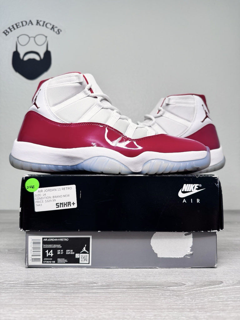 Size 14 - Nike Jordan 11 Retro Cherry 2022 (CT8012-116) Men's Preowned