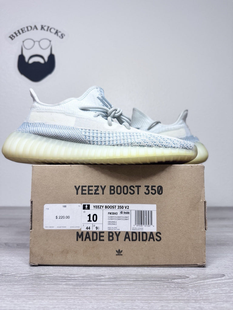 Size 10 - Adidas Yeezy Boost 350 V2 Cloud White Non-Reflective (FW3043)
