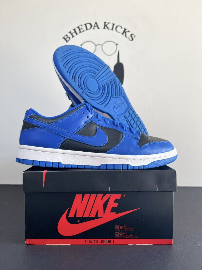 Nike Dunk Low Hyper Cobalt Size 9 Men’s DD1391 001 Black-Hyper Cobalt-White