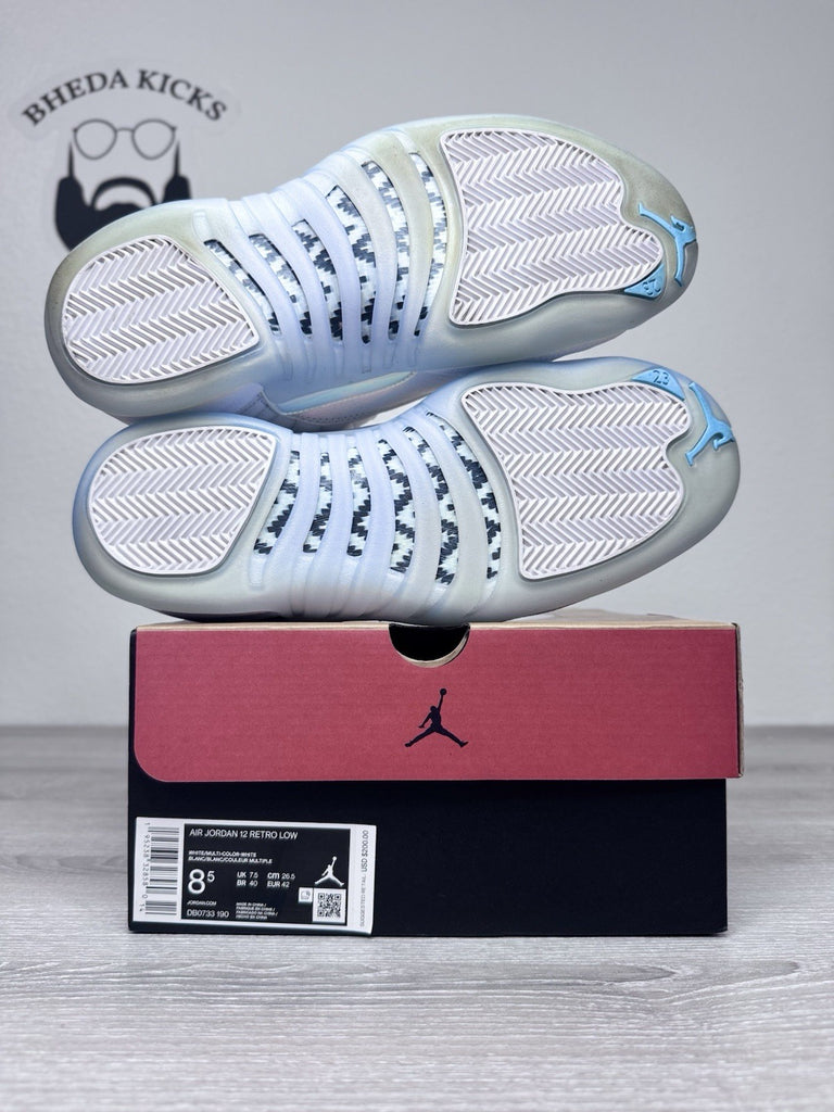 Size 8.5 - Nike Air Jordan 12 Retro Low Easter DB0733-190 OG XII White Preowned