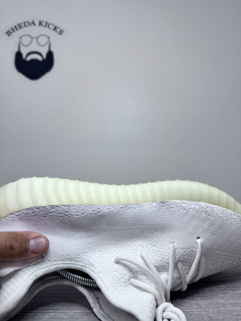 Size 12 - Adidas Yeezy 350 Boost V2 Cream Triple White 2017 CP9366 Preowned