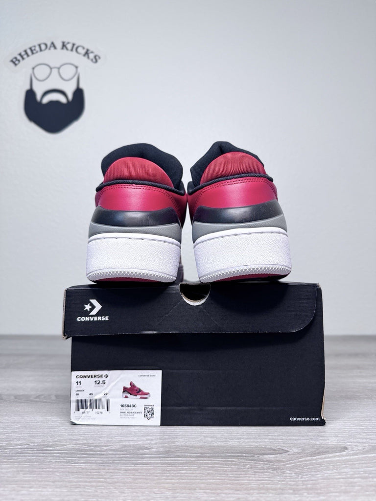Size 11 - Converse ERX 260 Leather Sneakers Shoes Enamel Red 165043C Brand New