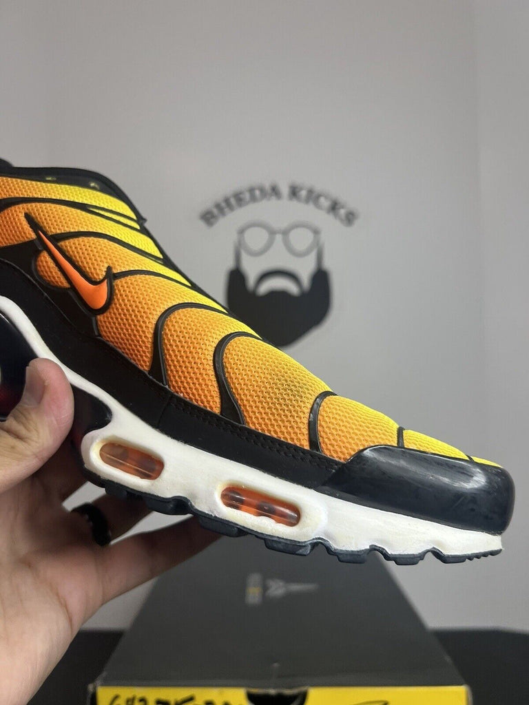 Nike Air Max Plus TXT Tiger Sunset Orange Black White 647315-700 Men’s Size 13