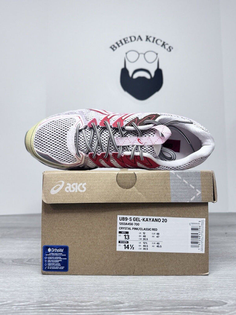 Size 13 - Asics Sportstyle UB9-S Gel-Kayano 20 Crystal Pink Red 1203A456-700