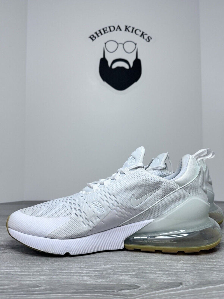 Size 13 - Nike Air Max 270 Triple White Gum Sole DC1702-100 Running Sneaker