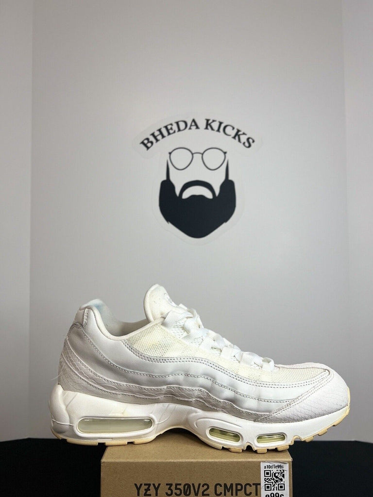 Nike Air Max 95 Premium Summit White Athletic Og Sneakers 538416-100 Size 12