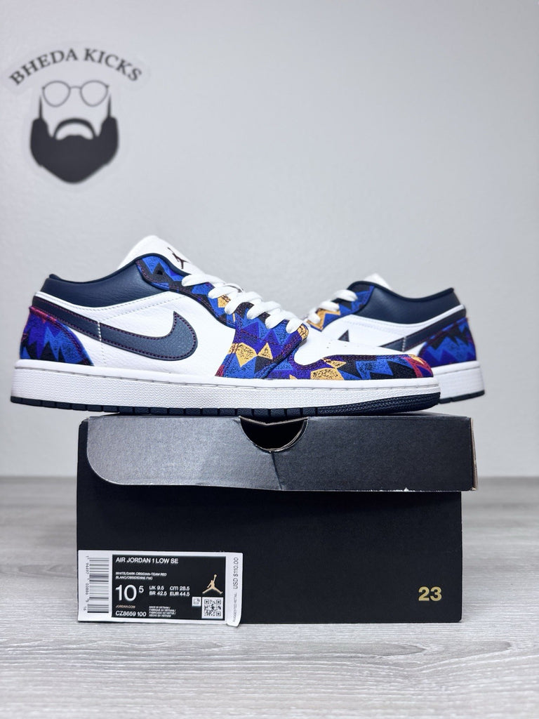 Size 10.5 - Air Jordan 1 SE Low Nothing But Net CZ8659-100 Preowned