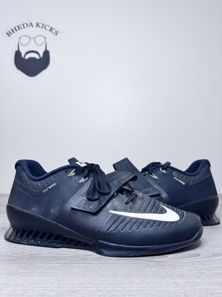 Size 15 - Nike Romaleos 3 Weightlifting Shoes Black White 852933-002 Men's