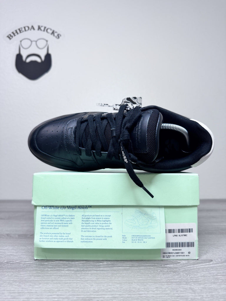 Size 43 EU/10 US - Off-White Out of Office Black White Panda Sneakers Preowned