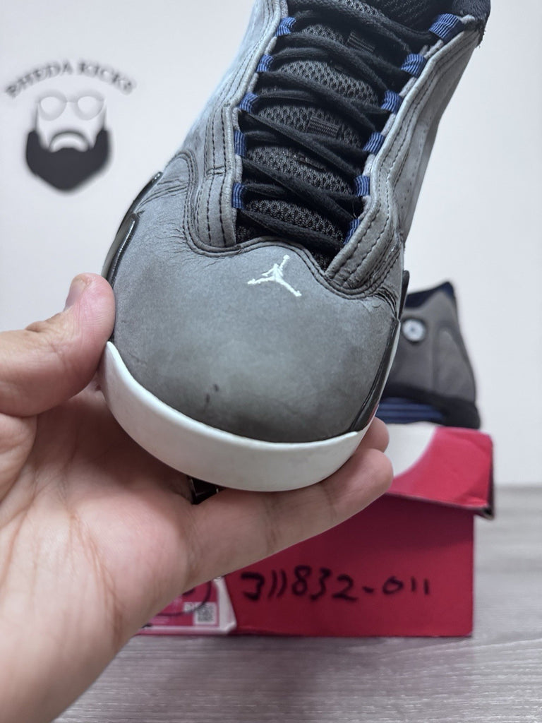 Size 10 - Nike Air Jordan 14 Retro Graphite Navy 311832-011 2011 Preowned