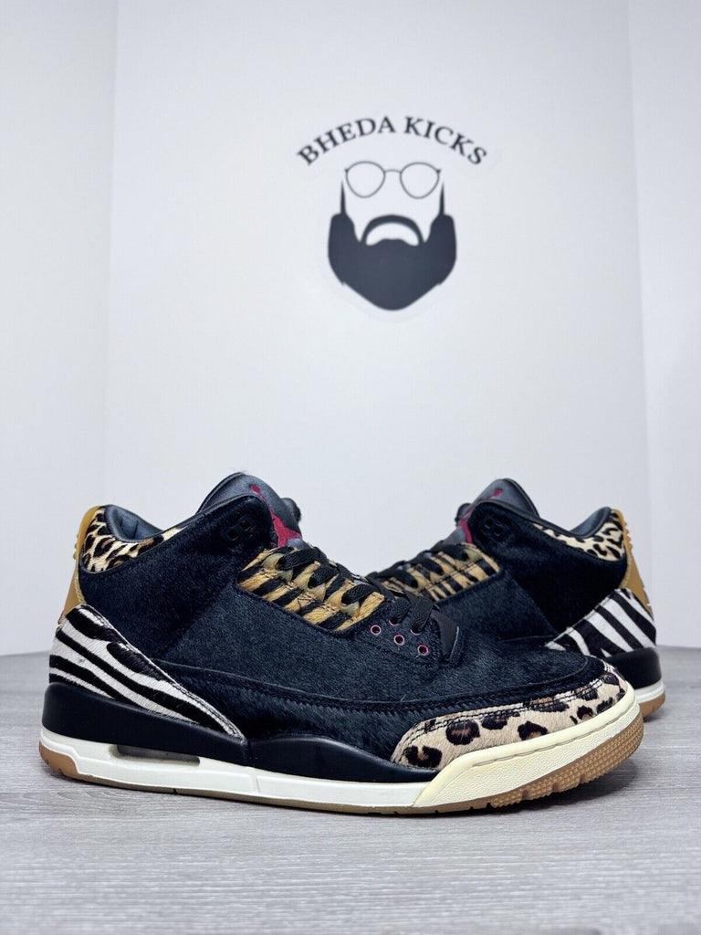 Size 14 - Air Jordan 3 Retro Animal Instinct CK4344-002 Black Sail Gum Light